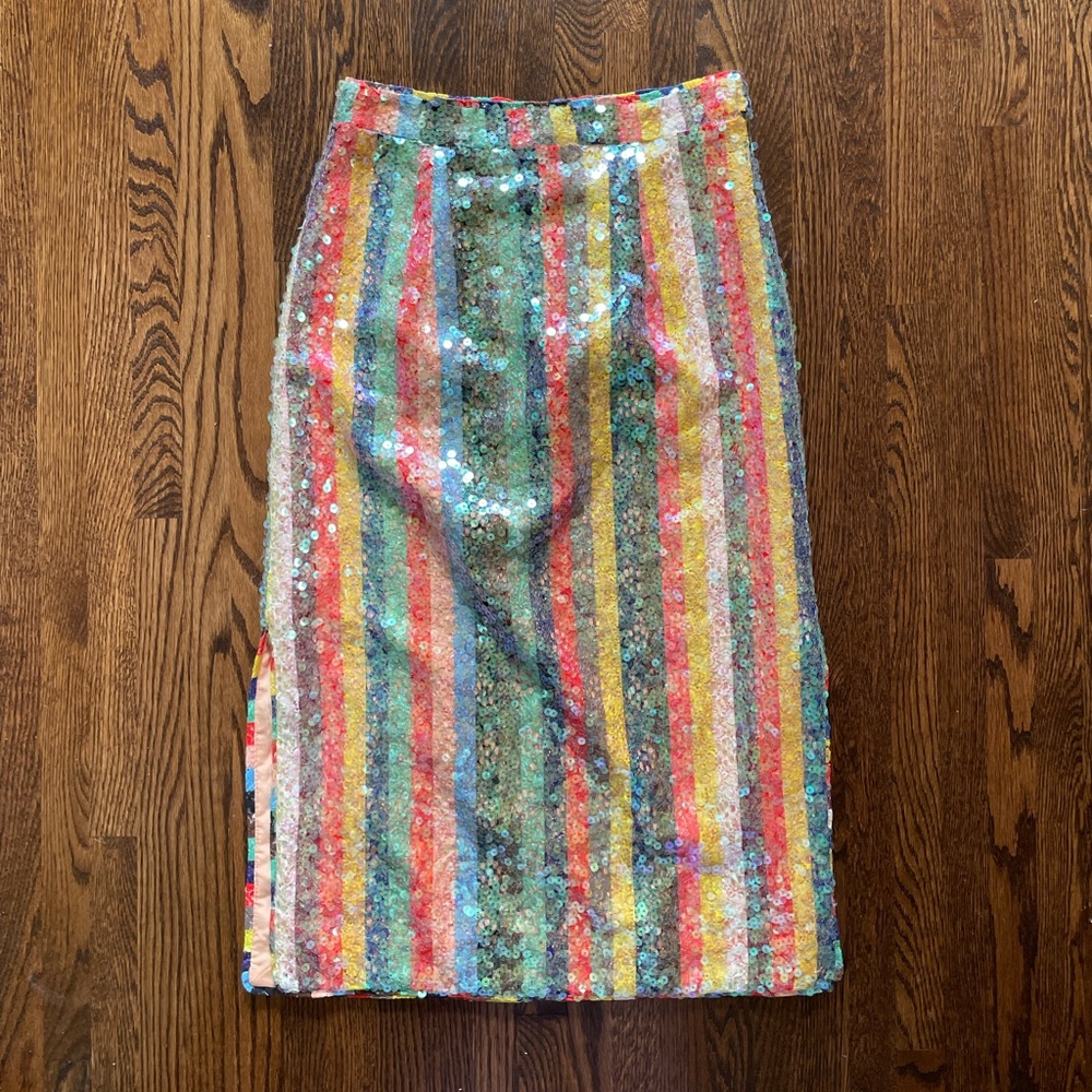 Anthropologie Maeve Glitter Skirt